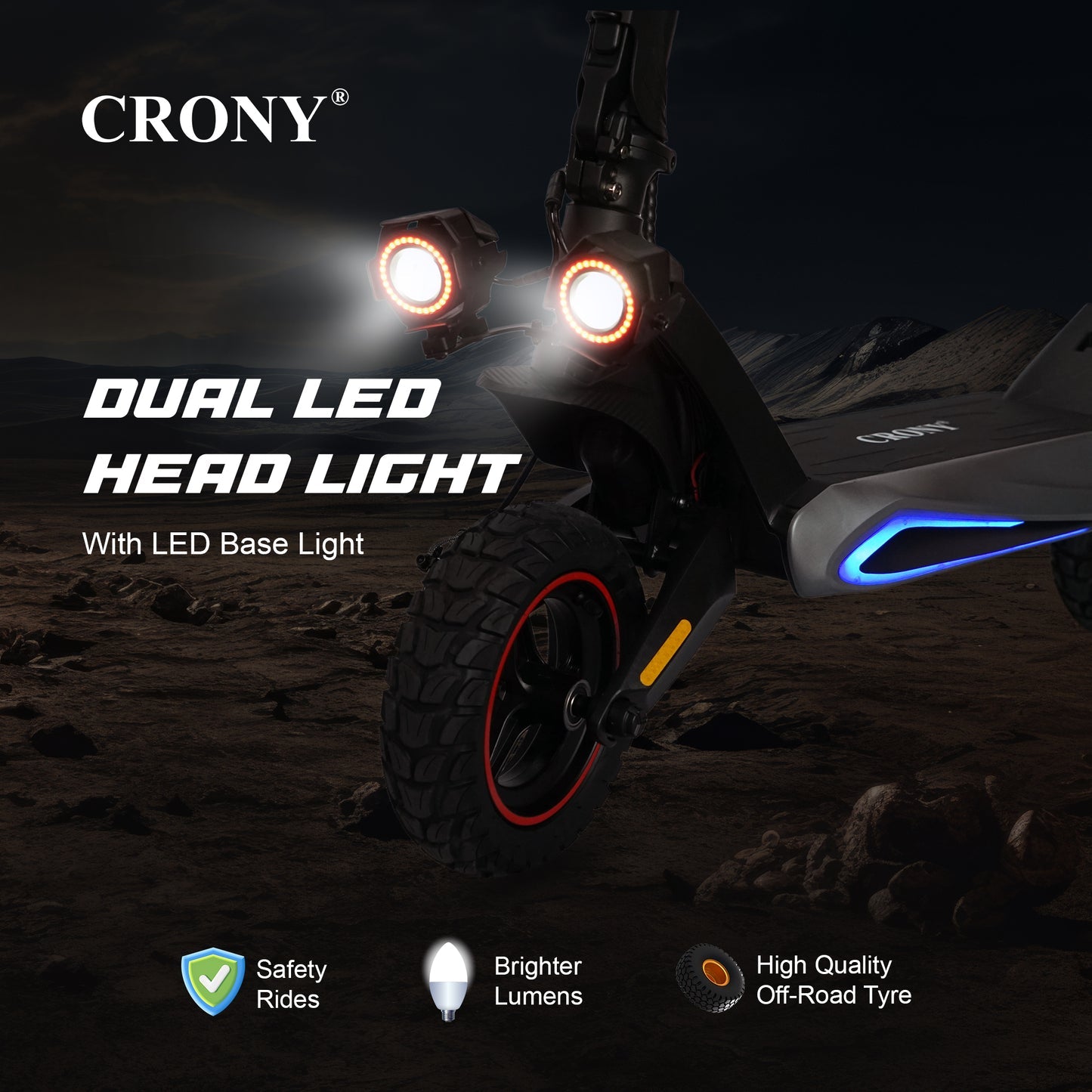 T2 Electric Scooter for Adults Range Front and Rear Suspension Disc Brakes Aluminum Frame E Bike with APP