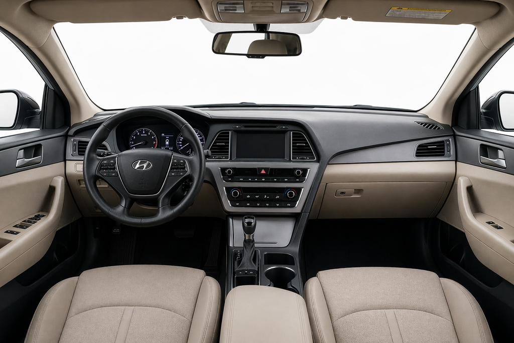 Hyundai Sonata Eco 2015 – Fuel Efficient Sedan | UAE Ready | Clean & Comfortable Drive