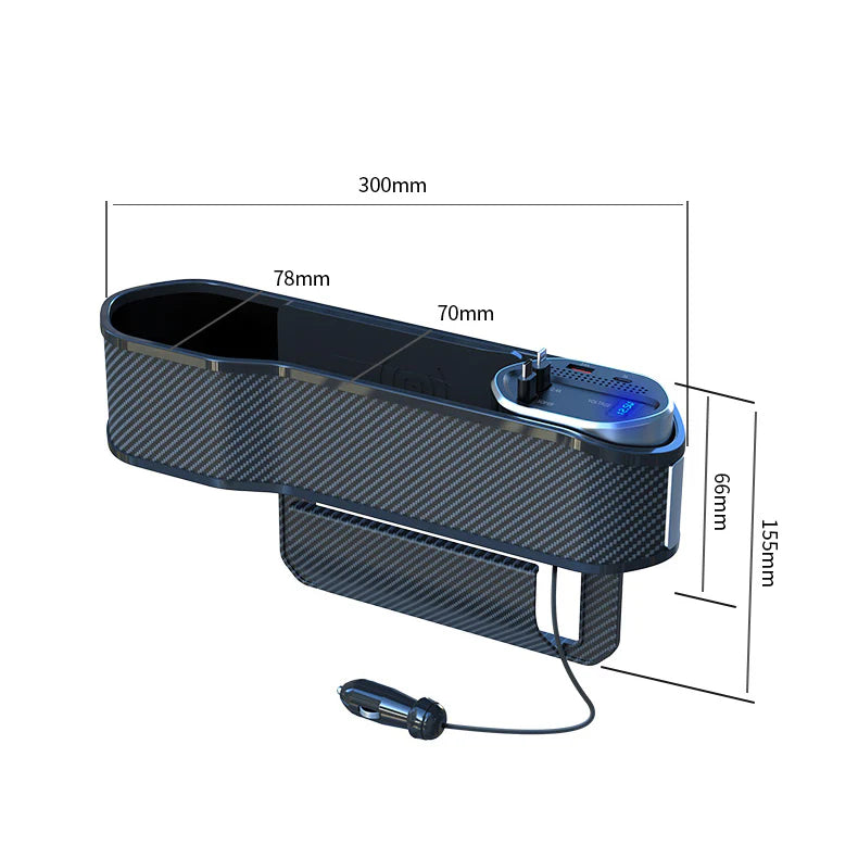 SX-12 Universal Car Organizer With Wireless Charging